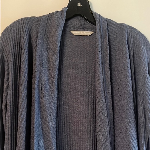 Harmony Balance Women's Blue Open Front Cardigan - Picture 2 of 6